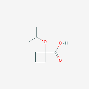 molecular formula C8H14O3 B2725937 1-(Propan-2-yloxy)cyclobutane-1-carboxylic acid CAS No. 1856844-90-0