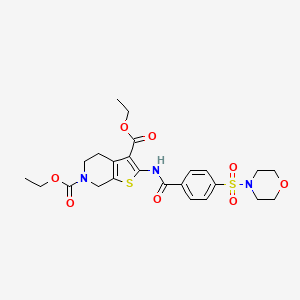 diethyl 2-(4-(morpholinosulfonyl)benzamido)-4,5-dihydrothieno[2,3-c]pyridine-3,6(7H)-dicarboxylate