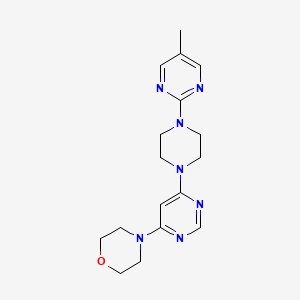 4-[6-[4-(5-Methylpyrimidin-2-yl)piperazin-1-yl]pyrimidin-4-yl]morpholine