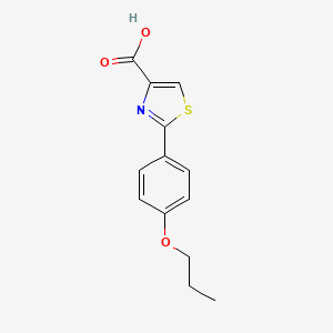 molecular formula C13H13NO3S B2725958 2-(4-丙氧基苯基)-1,3-噻唑-4-羧酸 CAS No. 938145-71-2