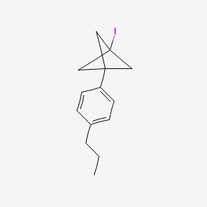 molecular formula C14H17I B2725960 1-Iodo-3-(4-propylphenyl)bicyclo[1.1.1]pentane CAS No. 2287285-28-1