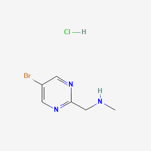 molecular formula C6H9BrClN3 B2725970 [(5-溴吡嘧啶-2-基)甲基](甲基)胺盐酸盐 CAS No. 2126162-53-4