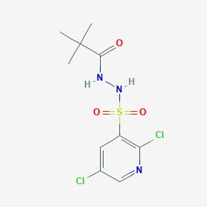 N'-[(2,5-dichloropyridin-3-yl)sulfonyl]-2,2-dimethylpropanehydrazide