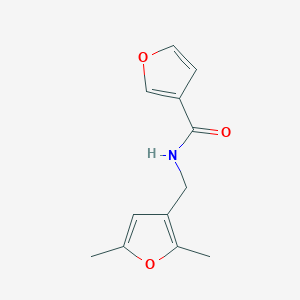 molecular formula C12H13NO3 B2725976 N-[(2,5-二甲基呋喃-3-基)甲基]呋喃-3-甲酰胺 CAS No. 2034417-74-6