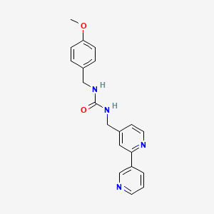 molecular formula C20H20N4O2 B2725981 1-([2,3'-Bipyridin]-4-ylmethyl)-3-(4-methoxybenzyl)urea CAS No. 2034247-14-6
