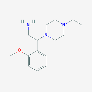 molecular formula C15H25N3O B2725987 2-(4-乙基-哌嗪-1-基)-2-(2-甲氧基-苯基)-乙胺 CAS No. 904806-46-8