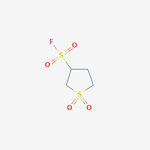molecular formula C4H7FO4S2 B2726015 1,1-Dioxo-1lambda6-thiolane-3-sulfonyl fluoride CAS No. 1934434-04-4