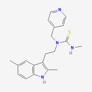 molecular formula C20H24N4S B2726017 1-(2-(2,5-dimethyl-1H-indol-3-yl)ethyl)-3-methyl-1-(pyridin-4-ylmethyl)thiourea CAS No. 850933-84-5