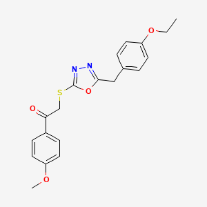 2-((5-(4-Ethoxybenzyl)-1,3,4-oxadiazol-2-yl)thio)-1-(4-methoxyphenyl)ethanone
