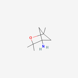 molecular formula C8H15NO B2726048 1,3,3-三甲基-2-氧杂双环[2.1.1]己烷-4-胺 CAS No. 2241130-22-1
