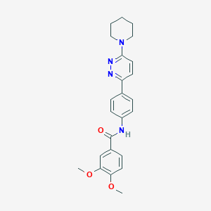 molecular formula C24H26N4O3 B2726063 3,4-二甲氧基-N-(4-(6-(哌啶-1-基)吡啶-3-基)苯基)苯甲酰胺 CAS No. 899986-13-1