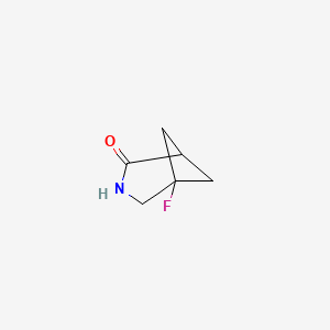 molecular formula C6H8FNO B2726069 5-氟-3-氮杂双环[3.1.1]庚烷-2-酮 CAS No. 2287286-16-0