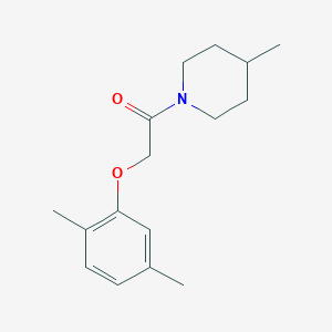 molecular formula C16H23NO2 B2726081 2-(2,5-Dimethylphenoxy)-1-(4-methylpiperidin-1-yl)ethanone CAS No. 444116-64-7