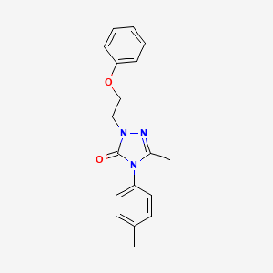 molecular formula C18H19N3O2 B2726094 5-methyl-4-(4-methylphenyl)-2-(2-phenoxyethyl)-2,4-dihydro-3H-1,2,4-triazol-3-one CAS No. 861206-04-4