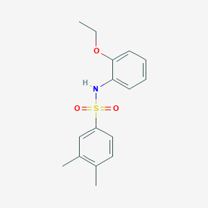 molecular formula C16H19NO3S B272612 N-(2-ethoxyphenyl)-3,4-dimethylbenzenesulfonamide 