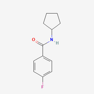molecular formula C12H14FNO B2726125 N-cyclopentyl-4-fluorobenzamide CAS No. 300829-28-1