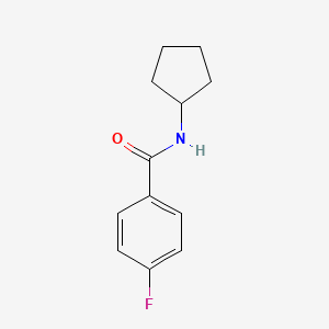 molecular formula C12H14FNO B2726125 N-环戊基-4-氟苯甲酰胺 CAS No. 300829-28-1