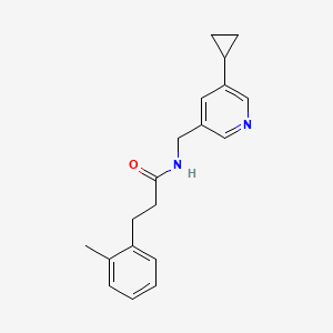 N-((5-cyclopropylpyridin-3-yl)methyl)-3-(o-tolyl)propanamide