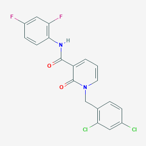molecular formula C19H12Cl2F2N2O2 B2726144 1-(2,4-dichlorobenzyl)-N-(2,4-difluorophenyl)-2-oxo-1,2-dihydropyridine-3-carboxamide CAS No. 941904-47-8