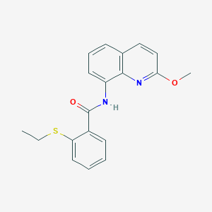 molecular formula C19H18N2O2S B2726149 2-(ethylthio)-N-(2-methoxyquinolin-8-yl)benzamide CAS No. 1226429-46-4