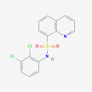 molecular formula C15H10Cl2N2O2S B2726163 N-(2,3-dichlorophenyl)quinoline-8-sulfonamide CAS No. 452089-61-1