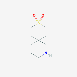 molecular formula C9H17NO2S B2726175 9-Thia-2-azaspiro[5.5]undecane 9,9-dioxide CAS No. 1339464-11-7