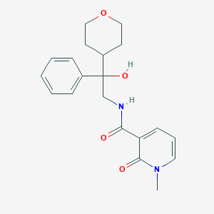 molecular formula C20H24N2O4 B2726176 N-(2-hydroxy-2-phenyl-2-(tetrahydro-2H-pyran-4-yl)ethyl)-1-methyl-2-oxo-1,2-dihydropyridine-3-carboxamide CAS No. 2034402-51-0