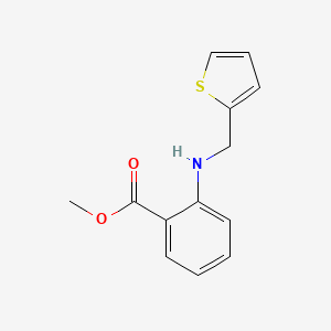molecular formula C13H13NO2S B2726191 Methyl 2-(thiophen-2-ylmethylamino)benzoate CAS No. 18210-22-5