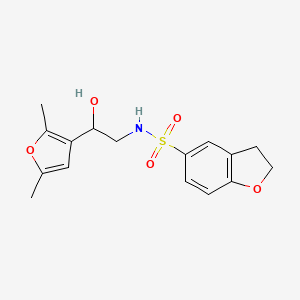molecular formula C16H19NO5S B2726192 N-(2-(2,5-dimethylfuran-3-yl)-2-hydroxyethyl)-2,3-dihydrobenzofuran-5-sulfonamide CAS No. 2310045-99-7
