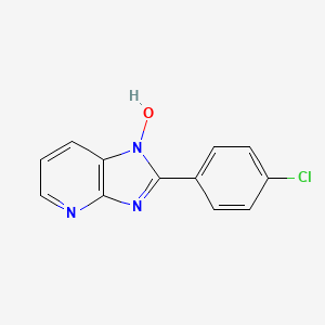molecular formula C12H8ClN3O B2726221 2-(4-氯苯基)-1H-咪唑并[4,5-b]吡啶-1-醇 CAS No. 339009-85-7