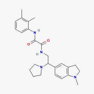 molecular formula C25H32N4O2 B2726230 N1-(2,3-dimethylphenyl)-N2-(2-(1-methylindolin-5-yl)-2-(pyrrolidin-1-yl)ethyl)oxalamide CAS No. 922556-49-8