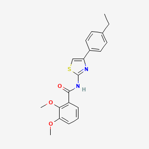 molecular formula C20H20N2O3S B2726237 N-[4-(4-ethylphenyl)-1,3-thiazol-2-yl]-2,3-dimethoxybenzamide CAS No. 922660-88-6