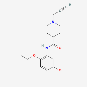 N-(2-ethoxy-5-methoxyphenyl)-1-(prop-2-yn-1-yl)piperidine-4-carboxamide