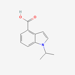 molecular formula C12H13NO2 B2726271 1-(异丙基)-1H-吲哚-4-羧酸 CAS No. 1030423-99-4