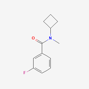molecular formula C12H14FNO B2726274 N-Cyclobutyl-3-fluoro-N-methylbenzamide CAS No. 2310101-15-4