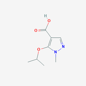 molecular formula C8H12N2O3 B2726293 5-Isopropoxy-1-methyl-1H-pyrazole-4-carboxylic acid CAS No. 1365960-93-5