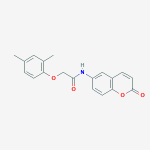 molecular formula C19H17NO4 B2726309 2-(2,4-dimethylphenoxy)-N-(2-oxo-2H-chromen-6-yl)acetamide CAS No. 797767-25-0