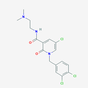 5-chloro-1-(3,4-dichlorobenzyl)-N-[2-(dimethylamino)ethyl]-2-oxo-1,2-dihydro-3-pyridinecarboxamide