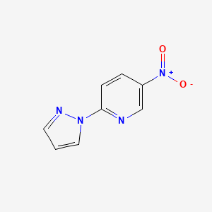 molecular formula C8H6N4O2 B2726327 5-nitro-2-(1H-pyrazol-1-yl)pyridine CAS No. 76228-53-0