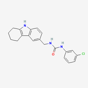 molecular formula C20H20ClN3O B2726336 1-(3-chlorophenyl)-3-((2,3,4,9-tetrahydro-1H-carbazol-6-yl)methyl)urea CAS No. 633287-47-5