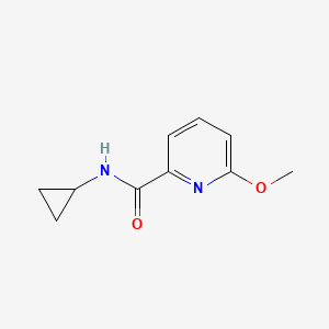 molecular formula C10H12N2O2 B2726353 N-Cyclopropyl-6-methoxypyridine-2-carboxamide CAS No. 1789171-19-2