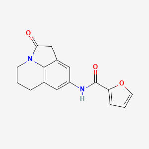 molecular formula C16H14N2O3 B2726354 N-(2-oxo-2,4,5,6-tetrahydro-1H-pyrrolo[3,2,1-ij]quinolin-8-yl)furan-2-carboxamide CAS No. 898410-89-4