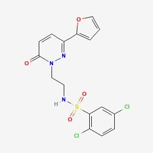 B2726356 2,5-dichloro-N-(2-(3-(furan-2-yl)-6-oxopyridazin-1(6H)-yl)ethyl)benzenesulfonamide CAS No. 946344-28-1