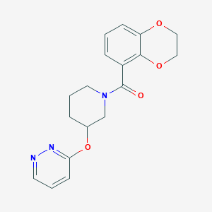 (2,3-Dihydrobenzo[b][1,4]dioxin-5-yl)(3-(pyridazin-3-yloxy)piperidin-1-yl)methanone