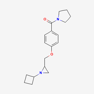 [4-[(1-Cyclobutylaziridin-2-yl)methoxy]phenyl]-pyrrolidin-1-ylmethanone