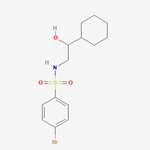 molecular formula C14H20BrNO3S B2726374 4-bromo-N-(2-cyclohexyl-2-hydroxyethyl)benzenesulfonamide CAS No. 1351651-54-1