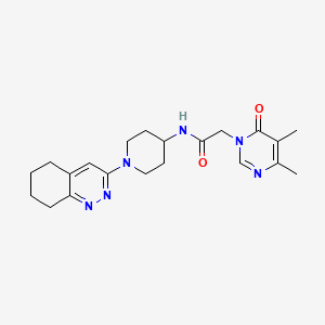 2-(4,5-dimethyl-6-oxopyrimidin-1(6H)-yl)-N-(1-(5,6,7,8-tetrahydrocinnolin-3-yl)piperidin-4-yl)acetamide