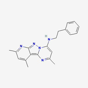 2,8,10-trimethyl-N-phenethylpyrido[2',3':3,4]pyrazolo[1,5-a]pyrimidin-4-amine