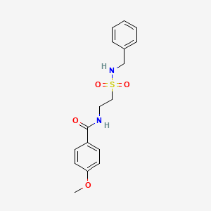 molecular formula C17H20N2O4S B2726391 N-[2-(benzylsulfamoyl)ethyl]-4-methoxybenzamide CAS No. 899979-77-2