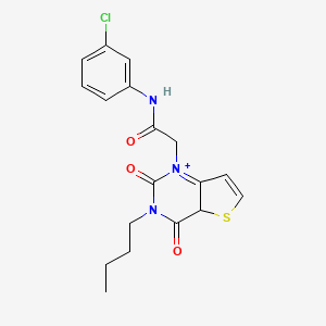 molecular formula C18H18ClN3O3S B2726393 2-{3-butyl-2,4-dioxo-1H,2H,3H,4H-thieno[3,2-d]pyrimidin-1-yl}-N-(3-chlorophenyl)acetamide CAS No. 1252862-84-2